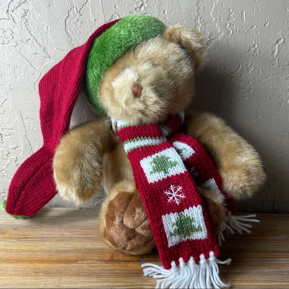 Dillards 18” 2003 Xmas teddy bear plush